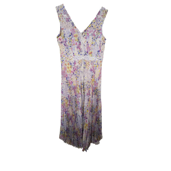 Plenty by Tracy Reese Floral Dress Women’s 2 Sleeveless Zip Up Lined - Picture 3 of 6